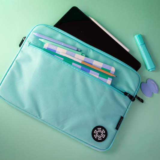 Aqua Green Laptop Sleeve – 13–14 Inch