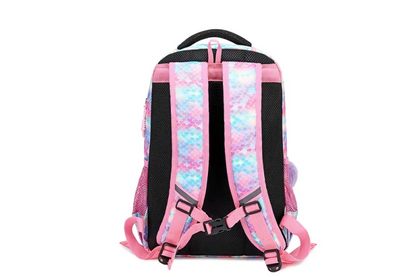 Rainbow Glitter 2 Piece School Bag Set