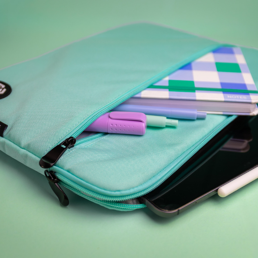 Aqua Green Mint Blue Laptop Sleeve