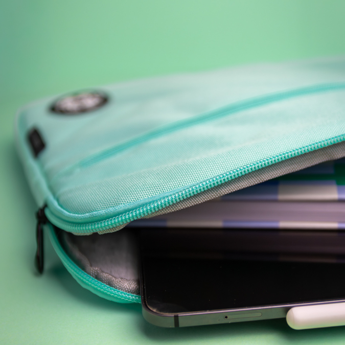 Aqua Green Mint Blue Laptop Sleeve