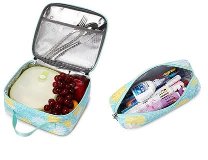 Floral Insulated Lunch Bag, Floral Pencil Case