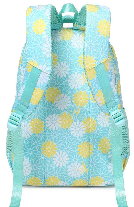 Floral Large School Bag Exterior