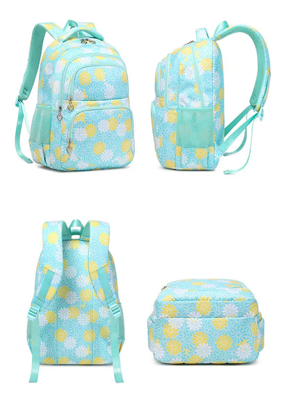 Floral School Bag Large Exterior
