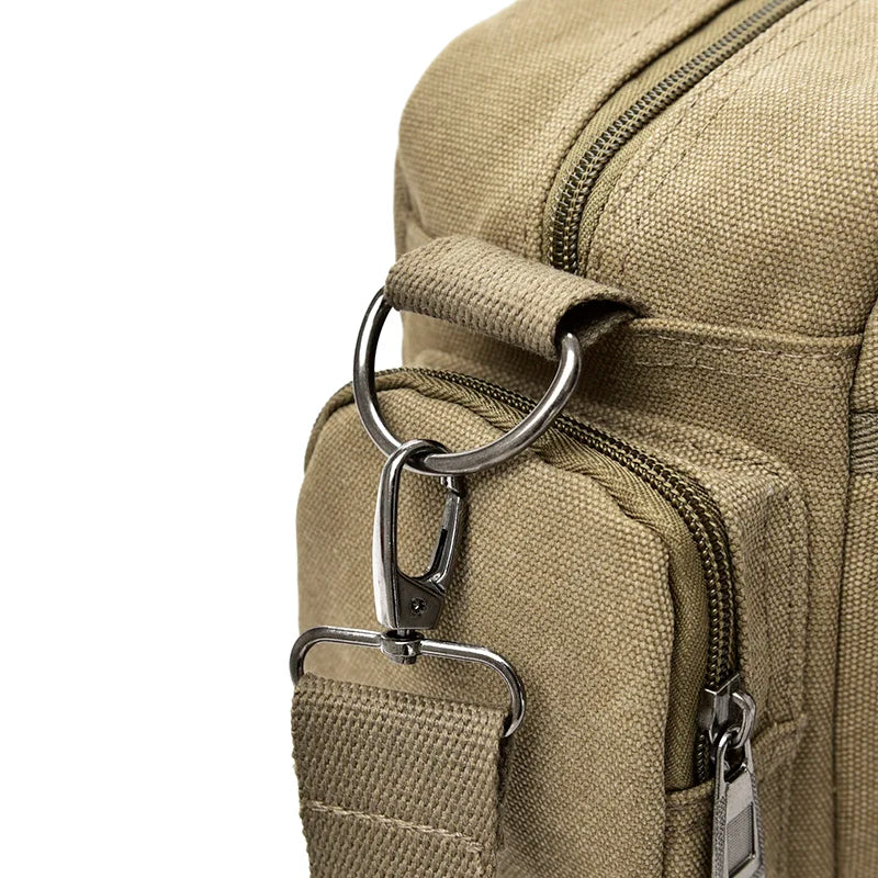 Men's Canvas Shoulder Travel & Everyday Satchel Bag