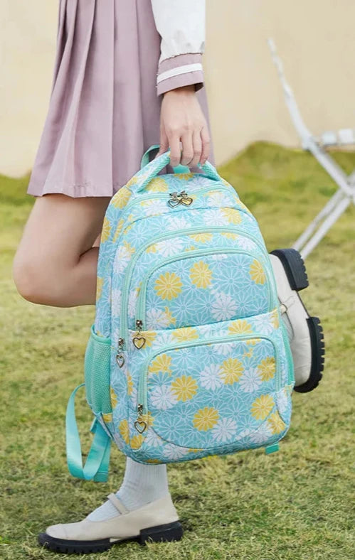 Large Floral School Bag