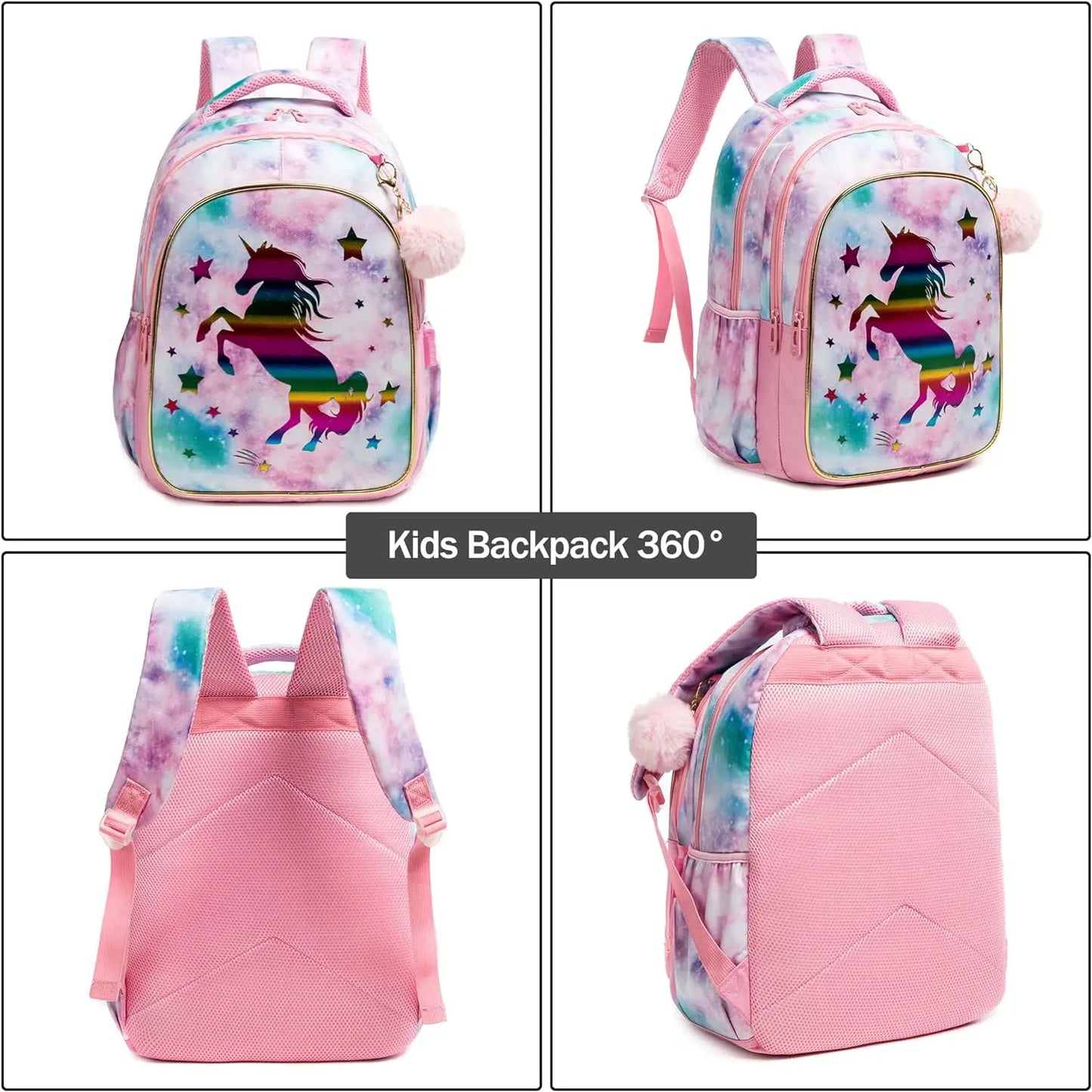 Pastel Ombre Unicorn School Bag 
