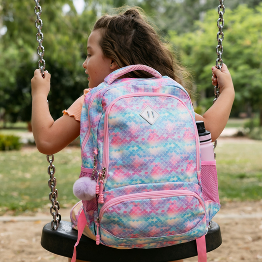 Pink School Bag Set