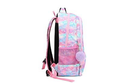 Rainbow Glitter Ombre School Bag Set