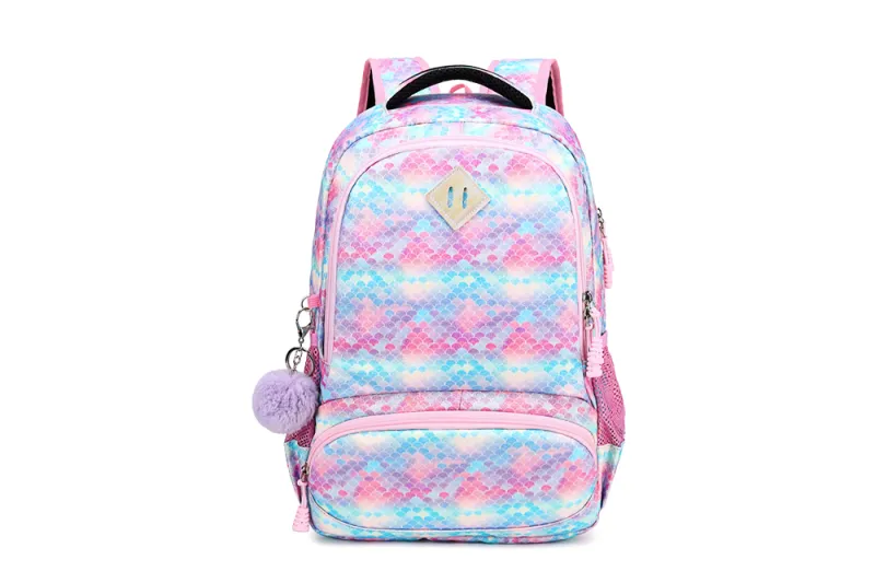 Rainbow Glitter Ombre School Bag Set