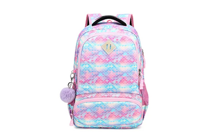 Rainbow Glitter Ombre School Bag Set