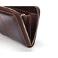 Genuine Leather Zip Around Long Clutch Wallet