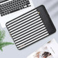 Striped PU Leather Laptop Sleeve with Charger Case - 13.3-14inch