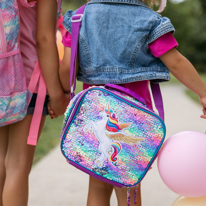 Sequin Unicorn Lunch Bag