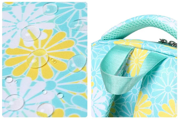 Water Resistant Floral School Bag
