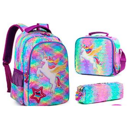 Unicorn Pegasus School Bag Set