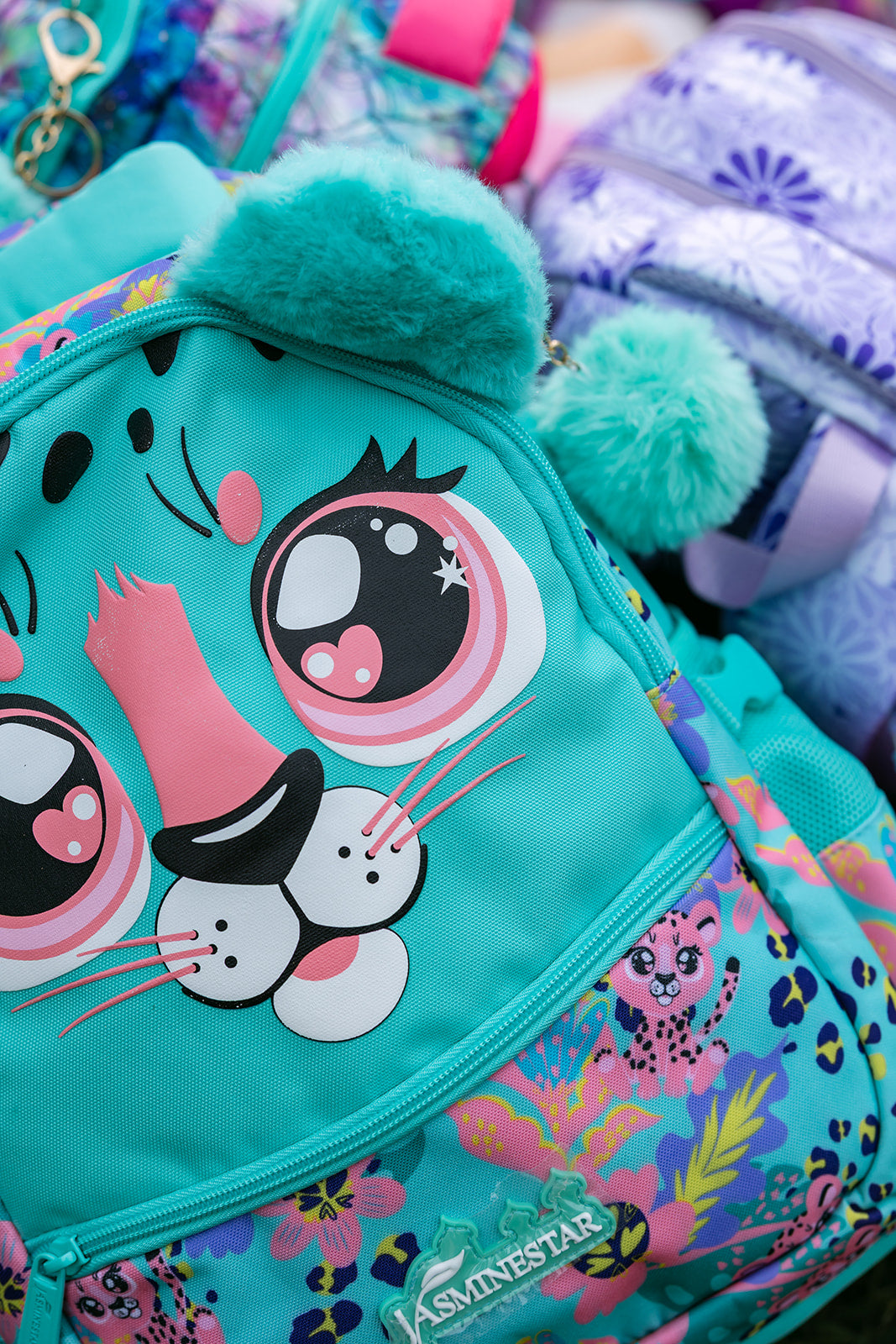 Leopard Animal Face School Bag Set