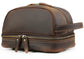 Crazy Horse Leather Mens Toiletry Bag